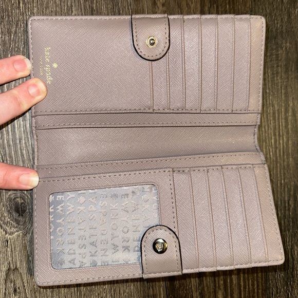 Warm Gray Kate Spade Cameron Large Slim Bifold Wallet - Picture 4 of 8